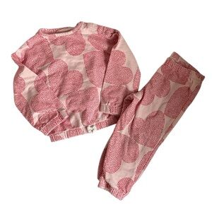 Carter's Pink and Red Heart Sweater